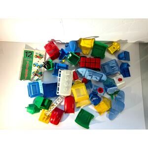 A Child Guidance Toy 12 in One Toymobile Building Set NOT COMPLETE 70s Vintage